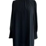 Aritzia Wilfred Little Black Chiffon Long Sleeve Dress Size Small Photo 0