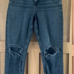 American Eagle  Black Denim Highest Rise Mom Jeans size 2​​ Photo 0