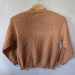 Umgee NEW‎  Cable Knit Sweater CrewNeck Pullover Textured Knit Camel Size Large Photo 2