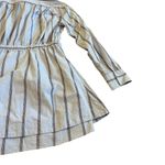 Free People  High Vibrations Button-Down Shirt Dress Mini Long Sleeve Size Medium Photo 9