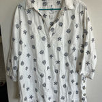 Calypso St. Barth New  button up sea life shirt swim cover-up Small 1x Photo 0