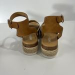 Soda Beige Size 10 New Platform Espadrille Ankle Strap Sandals Photo 3