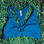 PINK - Victoria's Secret Victoria's Secret Pink Blue Open Back Sports Bra Sz XS Photo 0