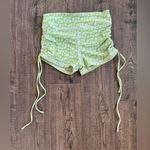 Aurelle High Rise Bright Green Floral Shorts Photo 0