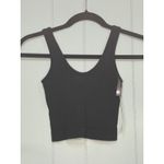 Out From Under  Urban Outfitters Black Ribbed Cropped Tank Top, Small NWT Photo 1