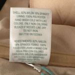 Kona Sol NWT  Bikini Top Womens L Black Longline Striped Twist Front Photo 8