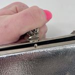 Vintage Rulo Creations Women's Shimmer Clutch Handbag Evening Bag Silver Small Photo 8