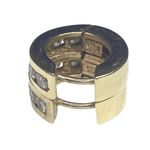 Vintage 90’s: 1 CT Diamond Huggies Earrings ☼ 12 Channel Set Round Stones ☼ 18K Photo 12