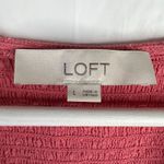 Loft Size L Top Clip Dot Smocked Ruffle V Photo 4