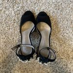 BCBGMAXAZRIA BCBG MAXAZARIA Women Size‎ 6-6.5 Studded Rhinestone Open Toe Sandals Heels Pumps Photo 4