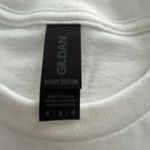 Gildan White T-Shirt with Patriotic Goose. Design. Size M Photo 2