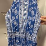 Lulus  Blue & White Patterned Romper Photo 2