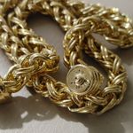 Joseph Esposito Snap Woven Chain Necklace Detachable Pendant Gold Tone Black Red Size 18 Photo 13