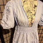 Showpo  100% cotton Peasant flare cinched short sleeve plunge colorful coastal 12 Photo 1