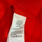 Madewell Contrast-Stitch Squareneck Top in Bright Flame, Size Large Photo 6