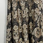 Altar'd State Black Metallic Gold Lace Layered Fit & Flare Halter Neck Dress S Photo 1