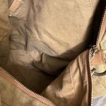 Free People Gretta Khaki Brown Canvas Sling Shoulder Bag Purse Flawed Photo 6