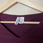 H&M Pomegranate Long Sleeve Mid Waist Top Photo 2