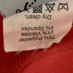 J.Crew  Red Scalloped Edge Sleeveless Back Zip Mini Sheath Dress Size 0 Photo 3