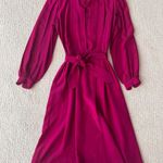Francesca Of Damon Vintage Magenta Silk Dress Photo 2