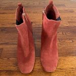 Halston Heritage Halston Women’s Heritage Peregrun Suede Ankle Bootie Block Heel Size 7 Photo 0