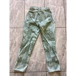 12th Tribe Green Tie Dye Tapered High Rise Jeans Button Fly S Photo 2