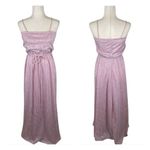Vintage 2 piece rose print lace knit maxi dress womens *6 pink SoftGirl Coquette Photo 2
