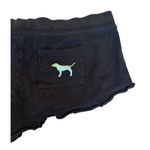 Victoria’s Secret PINK Dog Logo Sleep Shorts Sexy Pajamas Ruffled Size XS Black Photo 7