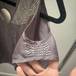 Jessica Simpson Gray Cold Shoulder Blouse with Embellishments Photo 2