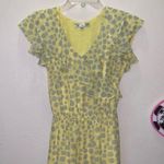 Downeast  yellow polka dot ruffle maxi summer dress Photo 1