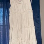 Tiered Beige Babydoll Dress Tan Photo 2