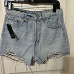 Wild Fable  Denim Shorts High Rise Cutoff Distressed Light Wash Size 6‎ Photo 0