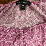 Willi Smith  Pink Floral Blouse Photo 3