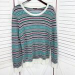 Talbots  Fair Isle Wool Blend Multicolor Sweater Large‎ Long Sleeve Pullover Photo 8