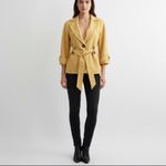 NWOT KASPER Notched Collar tweed Blazer Jacket Petite Small Mustard Yellow Size undefined Photo 1