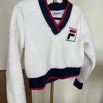 FILA Cropped Sherpa Sweatshirt Photo 0