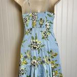 Free People Happy Heart blue floral sundress mini dress size XS H40 Photo 6