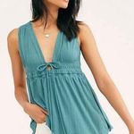 Free People Beach Bound Green Tank Top Photo 0