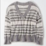 American Eagle  V Neck Slouchy Pullover Knit Sweater Photo 1