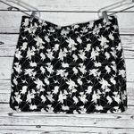 Tranquility By Colorado  XXL Black & White Floral Print Skort - Skirt w/ Shorts Photo 1