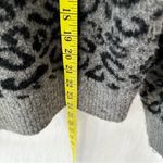 John + Jenn  Cheetah Gray Black Xavier High Neck Pullover Sweater S Petite Photo 5