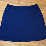 IBKUL Size L Pull On Skirt Skort Pockets Athletic Pickleball Golf Tennis FLAWS Blue Size L Photo 0
