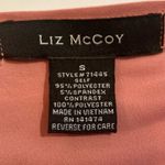 LIZ MCCOY WOMEN'S 3/4 Sleeve Blouse With Gold Buttons Sz S Pink Photo 2