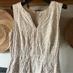 Banana Republic ☀️ Neutral/cream  animal print linen dress Photo 1