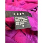 Saja Silk Magenta Strappy Maxi Dress Bow Detail Size 4 Purple Photo 2