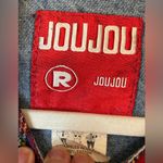 Vintage Denim Y2K Jou Jou Vest Red Plaid Flannel Lining Size S Blue Photo 3