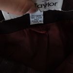 Chocolate Brown Vintage Wool Midi High Waisted Skirt Size 4 Photo 6