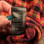 BDG Urban Outfitters Womens Pink Plaid Hooded Soft Flannel Casual Shirt Small Photo 3