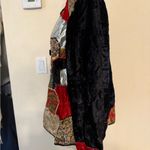 VTG Allure Patchwork Blazer Jacket Black Multi Long Sleeves Buttons Artsy Large Photo 2