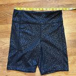 Bebe Sport Leopard Print Animal Print Black Bike Athletic Shorts Womens Large Photo 1
